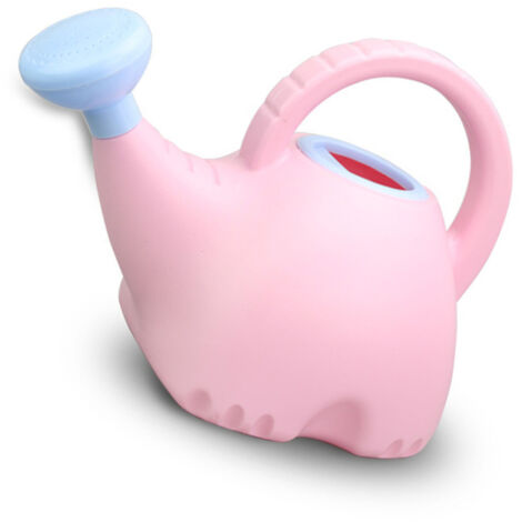 Arrosoir pour Enfant Éléphant 1.5L Rose - Plastique Cute Kettle de Jardin Toy avec Embout Sprinkler