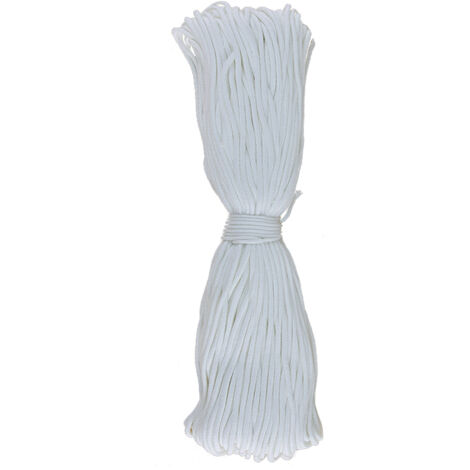 Corde d'irrigation capillaire pour plantes - Coton - 4mm/5mm/6mm x 5m/10m/20m/50m - Blanc (1/5)