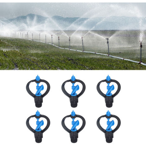 pour sprinkler automatique 360° G1/2 Thread externe en plastique - Lot de 15 pièces pour jardin, serre et arrosage agricole (1/5)