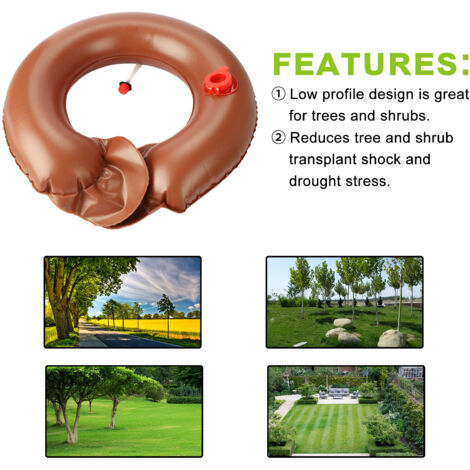 Système d'Irrigation Rotatif Arborisation - Sac d'Economie d'Eau PVC 33cm pour Plantation et Anti-Stress Hydrique (1/5)