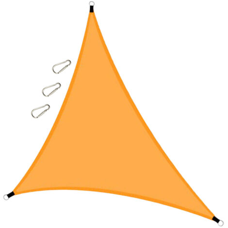 [Sunshade Sail] [Équipement Outdoor] [Triangle] Polyester 210T Canapé de Jardin Imperméable Toile Anti-UV 13ft (1/5)