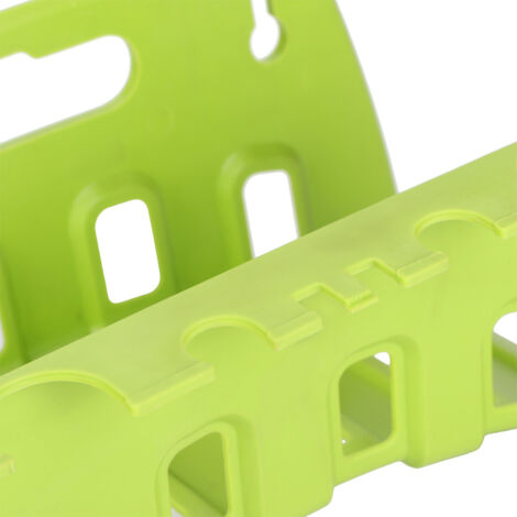 Porte-tuyau mural en plastique PP avec porte-câble, Support pour tuyau de jardin (23x14x13 cm) (1/5)