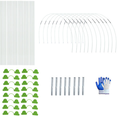 Kit de structure de serre 1x avec cadre en acier galvanisé pour jardin