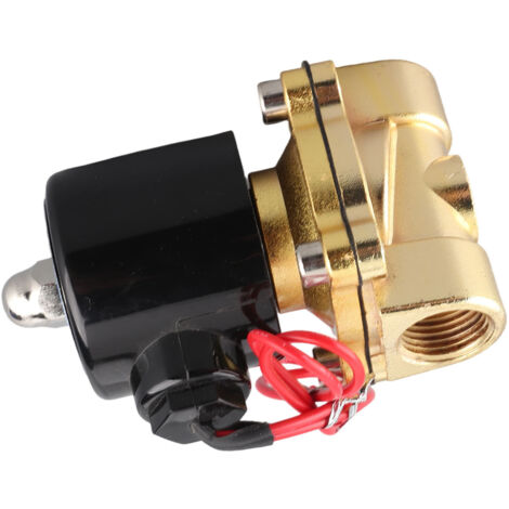 Valve Solenoid Electrique DN15 1/2" 220V Corps Zinc Normalement Fermé - Pour Liquides Gaz Air Oil (1/5)
