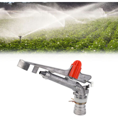 Sprinkler d'Irrigation Agricole DN50 Thread Femelle - Bras Rotatif 360° Aluminium - Grande Surface de Couverture jusqu'à 46m