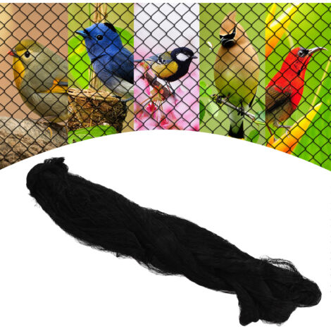Filet Anti-Oiseaux Nylon Noir 15x7.5m Protection Plantes - Filet Garden Mesh Résistant pour Jardins Fermes Vergers avec Maillage Fin 2.5cm (1/5)