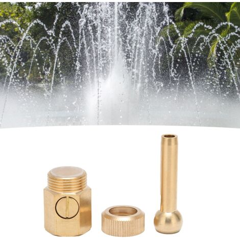 Buse de Fontaine en Cuivre avec Valve pour Bassin 1/2 20mm (1/5)