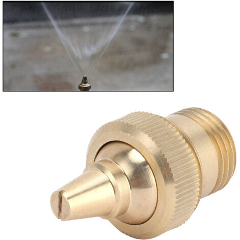Buse de fontaine Atomiseur ajustable en cuivre G1/2 DN15 raccord male Pour effets d'aérosol et brumisation dans bassins (1/5)