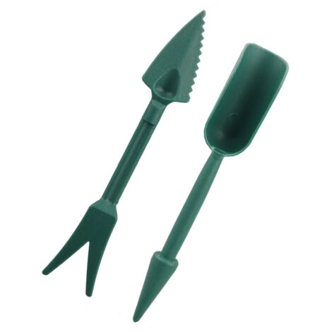 Outils de Semis en PP - Set Professionnel de Transplantation pour Plantes, Fleurs et Jardins - Green - 1 Widger + 1 Dibber (1/5)