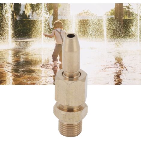 Buse de Fontaine Réglable en Brass pour Jardins et Parcs [Piscine Décorative] [G1/8] [Brass] [22‑27g] [1 x Unit] (1/5)