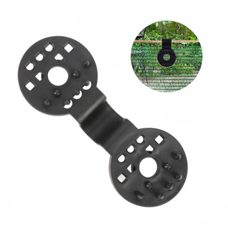 Fixation Clips en Plastique Marque Yogas [double fermeture, durable, anti-UV, anti-acide, 50 pièces] pour filets d'ombrage et anti-bird dans jardin, serres, agricole (1/5)