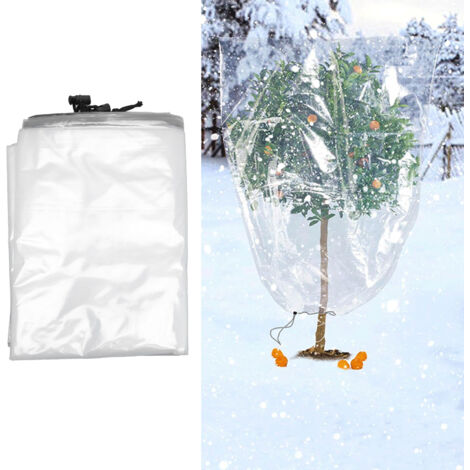 [Housse de Protection pour Plantes] [Housse Transparente] Protection Anti-Pluie et Anti-Gel pour Plantes d'Extérieur PE 140x200cm/55.1x78.7in (1/5)