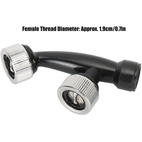 Pistolets d'arrosage irrigateur G1/2 DN15 1.9cm pour jardin atomisation arrosage economiseur d'eau plastique noir (1/5)