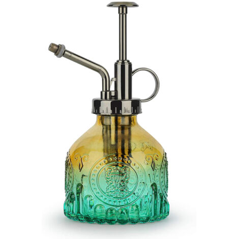 [Arrosoir] [AQUA] [Pro] [Plastique galvanisé / Design ergonomique] Verre de jardin avec buse électro-galvanique et système de pression air - 16,3x7,5x8,3cm - 1 Pièce (1/5)