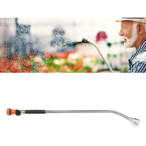 Lance à jet d'eau de jardin - Longue canne de pulvérisation avec embout interchangeable 90cm / Interface 1 pouce - 1000 mesh - Aluminium et stainless steel (1/5)