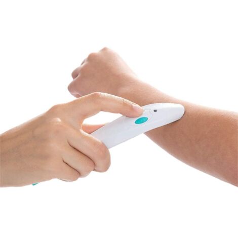 Stylo Anti-Piqûres Électrique Portable pour Enfants +3 Ans - Déblocage Instantané à 124°F avec Embout Céramique ABS Léger 48g
