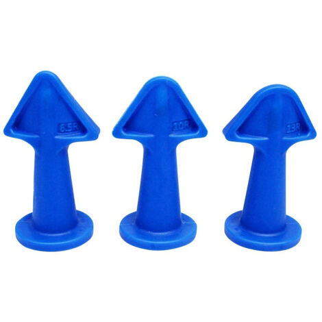 Kit Outils de Colle pour Finition Joints Kit 4 Buses Souples Rubber Caulking Finisher Nozzle 6.5R 10R 13R Pour Fenêtres Salle de Bain Tiles Bricks (1/5)
