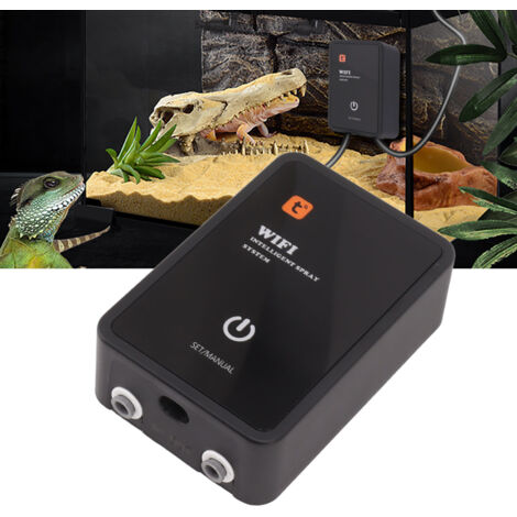 Humidificateur Reptile Système Misting Automatique Intelligent Acrylique avec Pieds EVA pour Terrarium Reptiles (1/5)