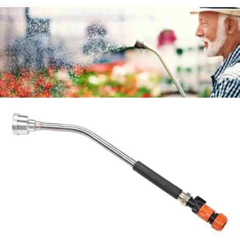 Bâton d'Arrosage avec Pulvérisateur, Longue Lance de 60cm/23.6in Interface 3/4 Inch, Maille 200 en Aluminium et Acier Inoxydable, Contrôle Facile et Ergonomique.