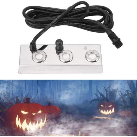 Générateur de Brume Professionnel 304 Acier Inoxydable 3 Nappes IP67 Anti‑Humidité Coupure de Sécurité pour Jardin Plantes Bassin EU Plug AC100‑240V (1/5)
