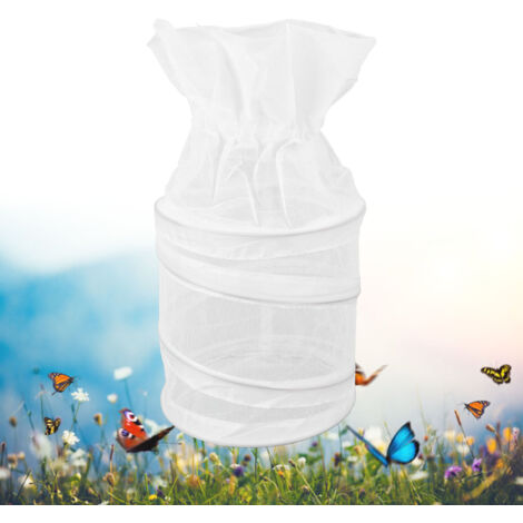 Butterflies Cage Observateur Habitat en Mesh Transparent Cage de 18cm avec Fonctionnalités Portables et Multiusage (1/5)