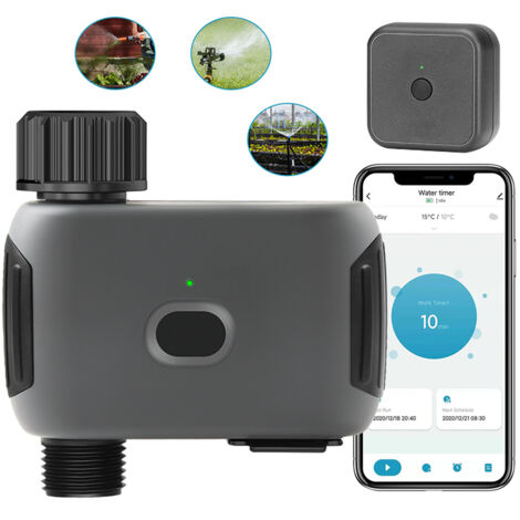 Télécommande d'Arrosage Intelligent 1 Port avec Contrôle APP/Délai Pluie/Système d'Irrigation Automatique Programmable pour Jardin (1/3)