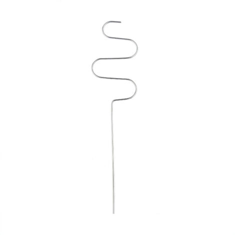 Tuteur de plante treillis métal argent pour roses, pois, liseron - Cadre de jardin 26, 30, 35, 40cm, robuste et décoratif, 1 pièce (1/5)