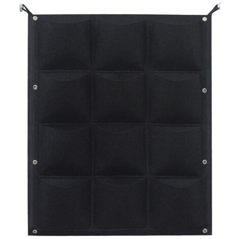 Sac de culture vertical pour plantes + Jardinière suspendue éco-responsable + Felt Pocket + Plant Bag 100x50cm avec 18 poches (1/5)