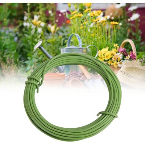 Fil de Formation pour Bonsai 10m 2.5mm Vert Plastifié Fort et Flexible pour Sculpture et Fixation des Arbres 1 Rouleau (1/5)