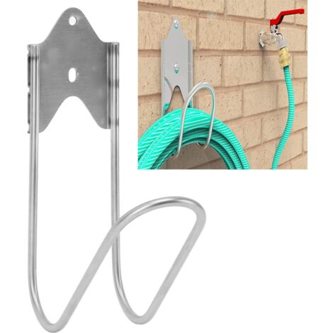 Support mural jardin robuste 304 stainless steel porte tuyau eau garage maison 90ft capacite fixations (1/5)