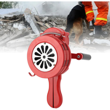 Sirène Manuel Émergence Alarme 110db Alliage Aluminium Portable Rouge Pivot Sirene 231x202mm Sécurité Anti-Incendie (1/5)
