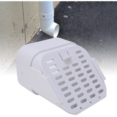 Extension de Gouttière Type A 2x3 Pouces Blanc - Accessoire de Débouché avec Filtre Anti-Feuilles et Protection Animaux pour Résidences (4 Pièces) - Matériau Plastique Haute Résistance