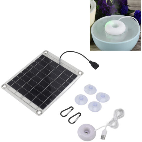Humidificateur Solar Panel 20W Équipement Double Face Portable USB Atomisation Spray Mini pour Maison Voiture (1/5)