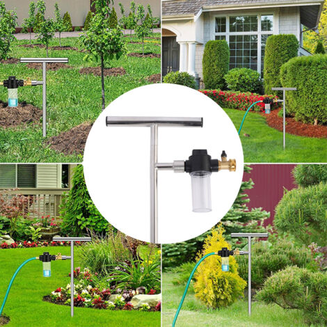 Arroseur Profond Racines Tige Irrigation avec Valve T et Bouteille Engrais - Set Outillage Jardinnier Pro Système Wand Inox (1/5)