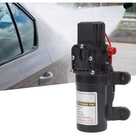 Pompe à diaphragme de pression d'eau auto-amorçage RL 2402 24V plastique 165mm pour usage extérieur agriculture industrie (1/5)