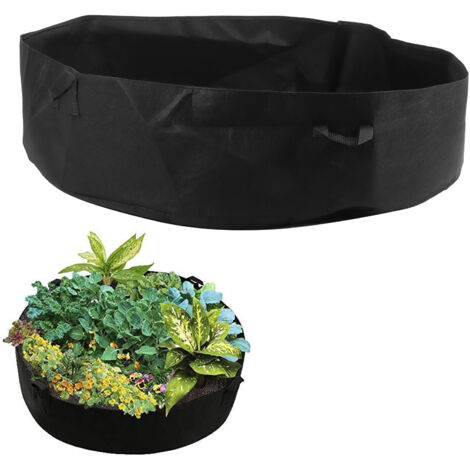 Sac de Culture en Felt avec Poignées Black 120cmx30cm pour Potager Balcon (1/5)