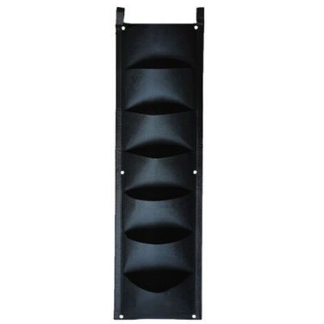 Sac de culture 7 poches modulaire pour plantes végétales et aromatiques - Kit jardinage vertical réutilisable pour balcon et terrasse (1/2)