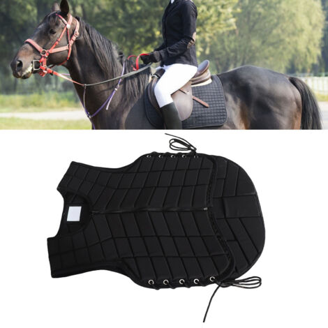Gilet de Protection Équestre Professionnel pour Adultes XL avec Fermeture Zippée et Padding Renforcé - Polyester
