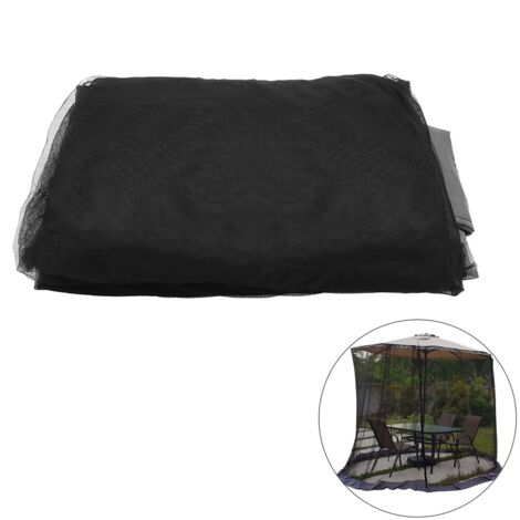 Filet de Protection pour Parasol de Patio, Maillage Polyester, Housse Abri Ventilée pour Parasols de 250 à 300 cm, Hauteur 230 cm (1/5)