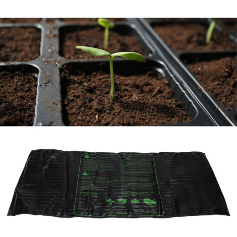 Tapis chauffant pour semis et germination - Tapis chauffant professionnel flexible waterproof pour semis - PVC silicone 121.5x50.5cm AU Plug 220‑240V (1/5)