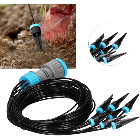[Kit d'irrigation goutte à goutte] Irrigation System avec 10 goutteurs automatiques pour jardin agriculture, ABS et PP, 1,6m de tuyaux (1/5)