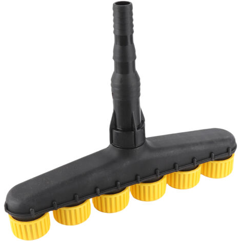 Arroseur de jardin multi-bras ajustable Sprinkler système irrigation jardin terrasse patio 6 embouts réglables, ABS jaune-noir Kit watering watering (1/5)
