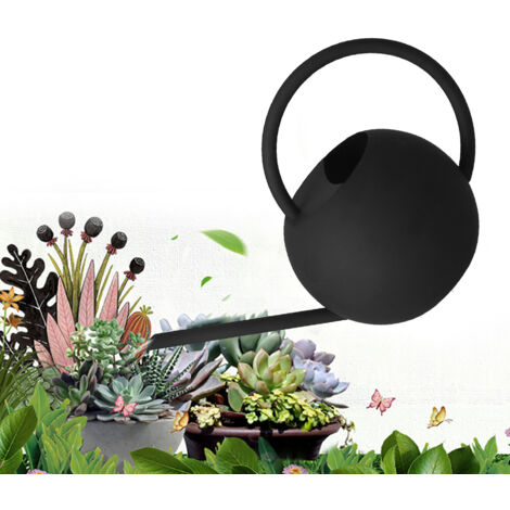 Arrosoir 400ml Noir en Acier Inoxydable pour Jardins et Balcons (1/5)
