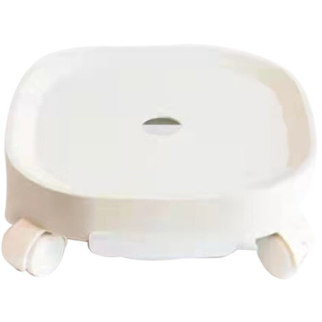 Plateau de roulement pour plantes extérieur avec roulettes pivotantes à 360° et plateforme stable, résine plastique, diamètre 24cm/27cm, chargement max 60kg, 1 plateau. (1/5)