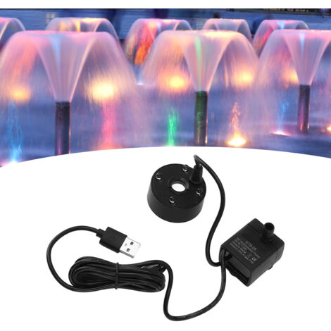 Atomiseur d'eau USB Générateur de Brouillard avec Pompe LED Lumière Multicolore Fontaine Humidificateur 5V Machine à Brume pour Bassin Jardin Bureau Noir
1 x Générateur de Brouillard avec Pompe (1/5)
