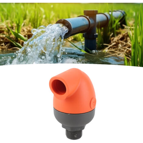 Valve d'Irrigation Agricole Robinet d'Échappement Automatique Anti-Vide Plastique 1in Accessoire d'Arrosage pour Jardin et Paysage (1/5)