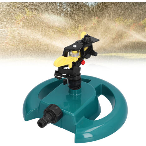Arroseur Rotatif Base Ronde Système Irrigation Jardins Pelouses Aquaculture : Réglable 360°, Matériau PP Résistant, Interface G3/8, Kit Complet Arrosage Flexible (1/5)