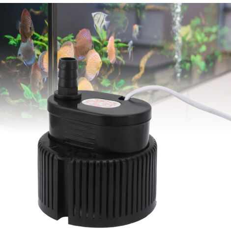 Pompe submersible 45W 380V, casque plastique durable et silencieuse, pour jardin aquarium fontaine DIY, livrée avec tuyau (1/5)