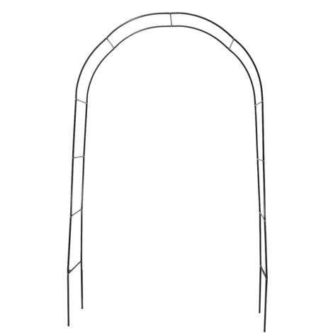 Arc de jardin en fer [Vert foncé] Structure robuste antidécomposition pour plantes grimpantes & décoration événementielle - 230x38x200cm (1/5)