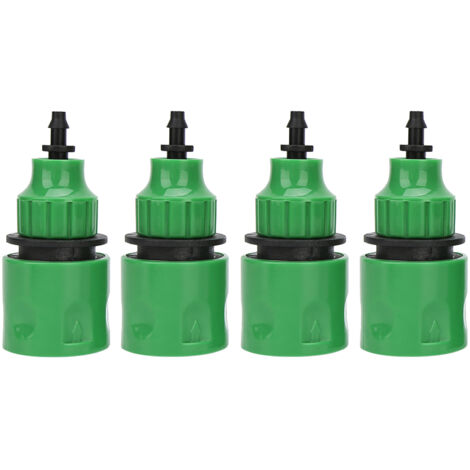 Diviseur de robinet pour jardin 4 voies DN20 DN25 FNPT avec connecteurs rapides 1/4" en plastique, 3 entrées adaptables et joints anti-fuite (1/5)
